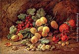 Famous Red Paintings - Strawberries, Cherries, Gooseberries And Red And White Currants